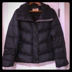 UGG Black Down Feather Puffer Jacket
